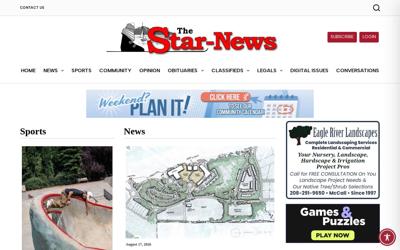 McCall Star-News Valley County local-news screenshot
