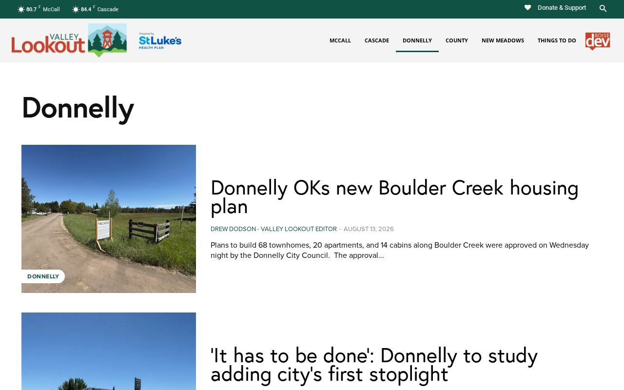 Valley County Valley Lookout Donnelly immigration-detainer story screenshot